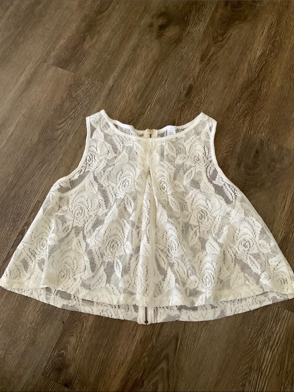 Abound White Lace Top - Size M
